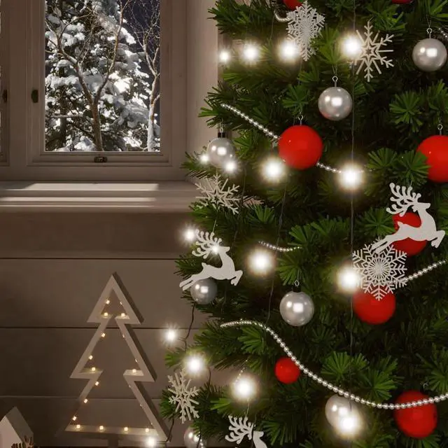 Alt view image 10 of 13 - vidaXL Solar Fairy Lights 5 Pcs Christmas Holiday LED String Lights Cold White