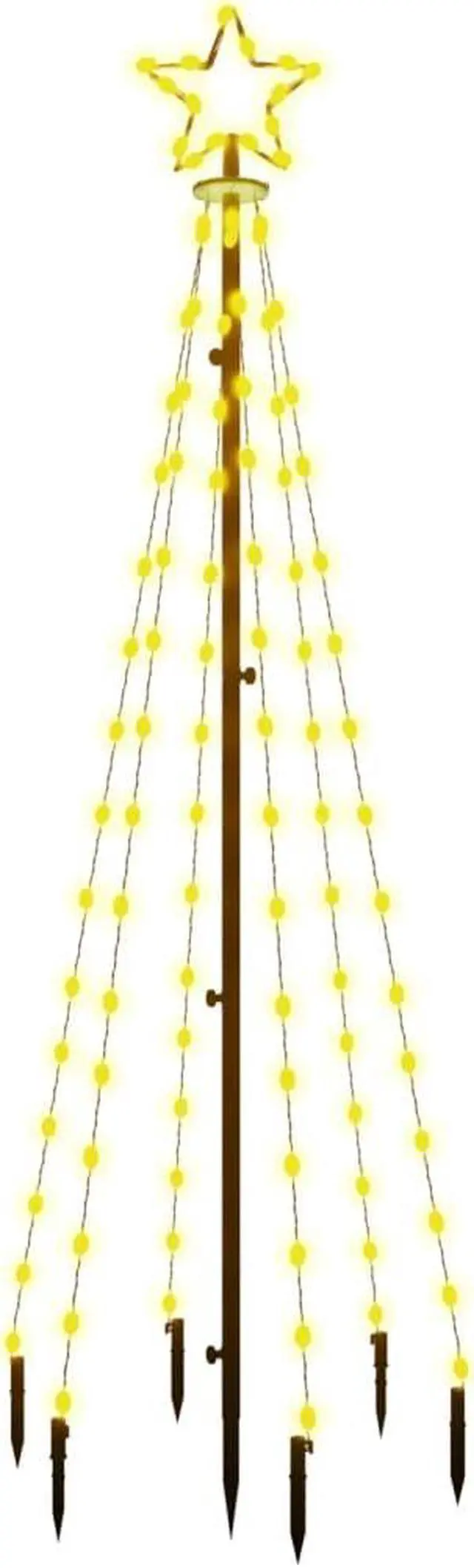 Alt view image 5 of 15 - vidaXL Christmas Tree Decoration Xmas Tree Lights with Spikes Warm White LEDs