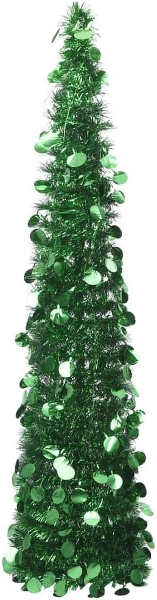 Alt view image 6 of 10 - vidaXL Christmas Tree Pop-up Artificial Tree Christmas Decoration Green PET