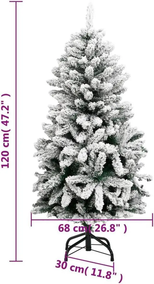 Alt view image 4 of 7 - vidaXL Artificial Hinged Christmas Tree 150 LEDs and Ball Set Xmas Decoration