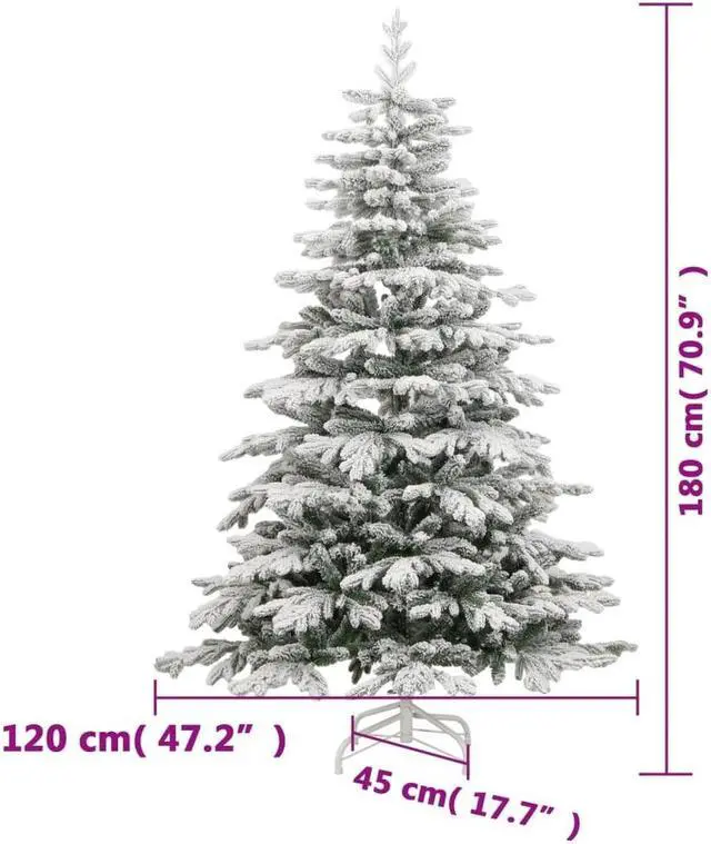 Alt view image 4 of 7 - vidaXL Artificial Hinged Christmas Tree 300 LEDs and Ball Set Xmas Decoration