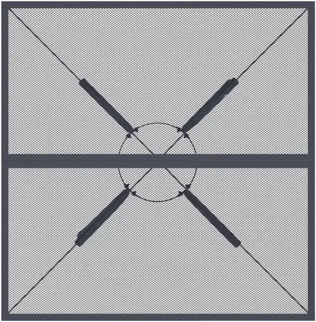 Alt view image 6 of 6 - vidaXL Patio Dining Set Outdoor Furniture Conversation Set Anthracite Metal Mesh