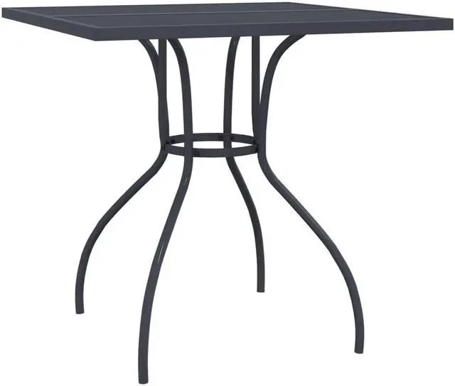 Alt view image 5 of 6 - vidaXL Patio Dining Set Outdoor Furniture Conversation Set Anthracite Metal Mesh