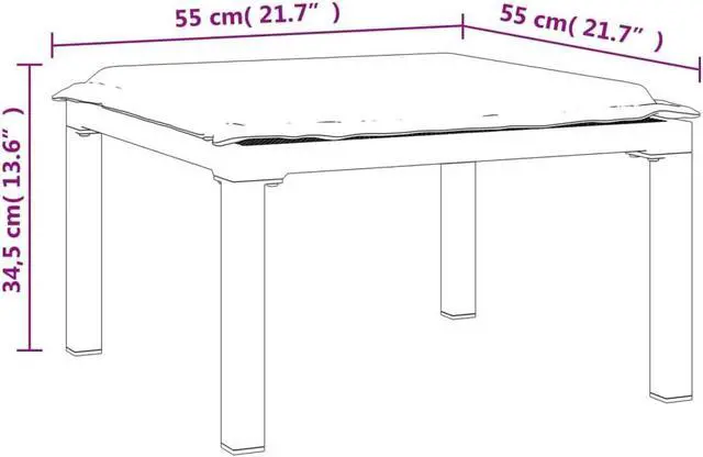Alt view image 4 of 6 - vidaXL Outdoor Ottoman Outdoor Footstool with Cushion Black and Gray Poly Rattan