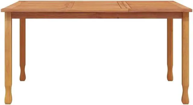 Alt view image 3 of 6 - vidaXL Dining Table Rectangular Dining Room Table Furniture Solid Wood Teak