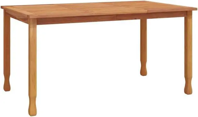 Alt view image 2 of 6 - vidaXL Dining Table Rectangular Dining Room Table Furniture Solid Wood Teak