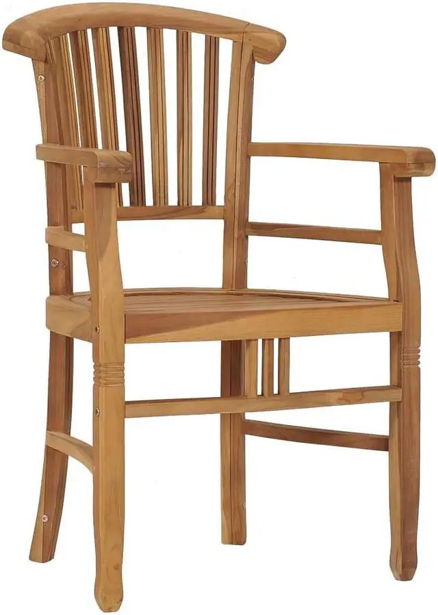 Alt view image 10 of 14 - vidaXL Garden Chairs 2 pcs Solid Teak Wood