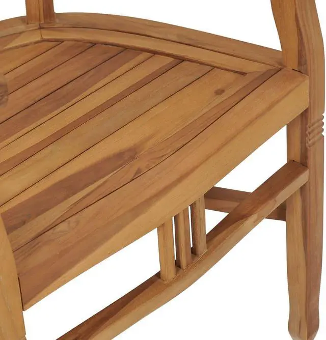 Alt view image 14 of 14 - vidaXL Garden Chairs 2 pcs Solid Teak Wood