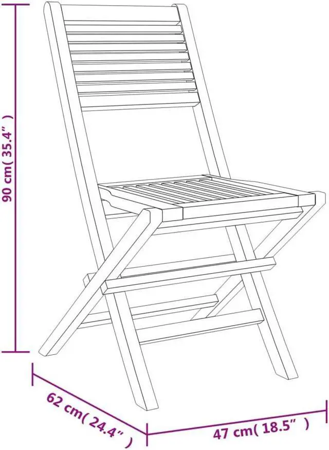 Alt view image 4 of 6 - vidaXL Patio Dining Set Table and Chair Furniture 5 Piece Solid Wood Teak