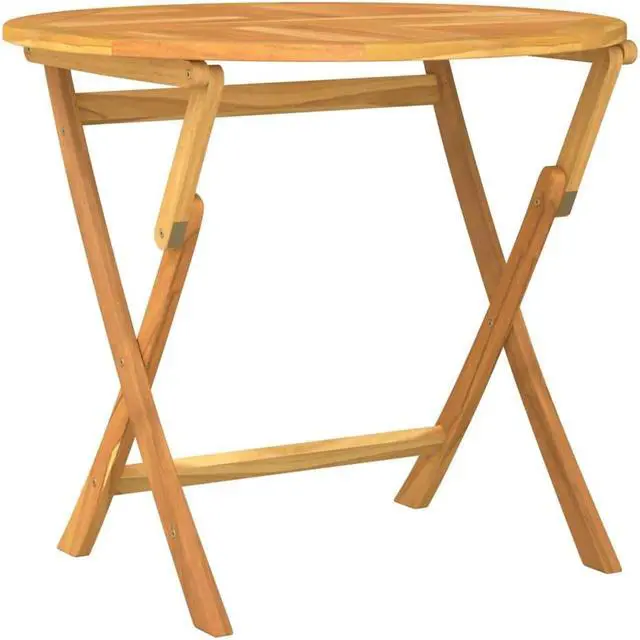 Alt view image 5 of 6 - vidaXL Patio Dining Set Table and Chair Furniture 5 Piece Solid Wood Teak