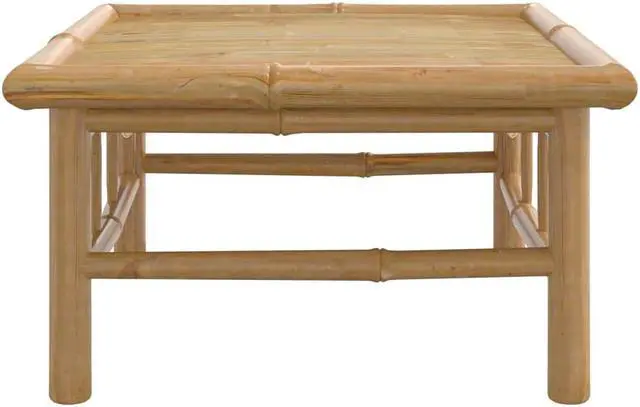 Alt view image 3 of 7 - vidaXL Patio Furniture Set 3 Piece Lounge Set with Cream White Cushions Bamboo