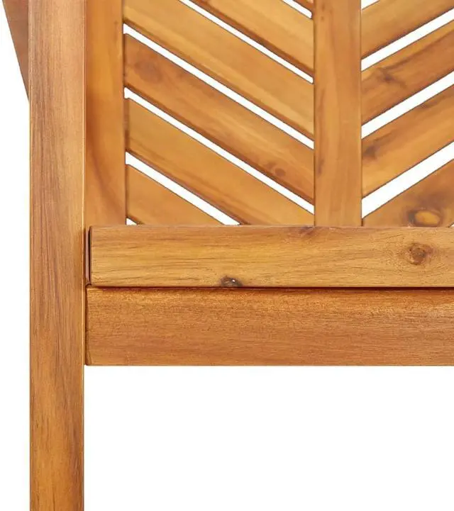 Alt view image 6 of 6 - vidaXL Patio Chair 3 Pcs Patio Furniture Wooden Dining Chair Solid Wood Acacia