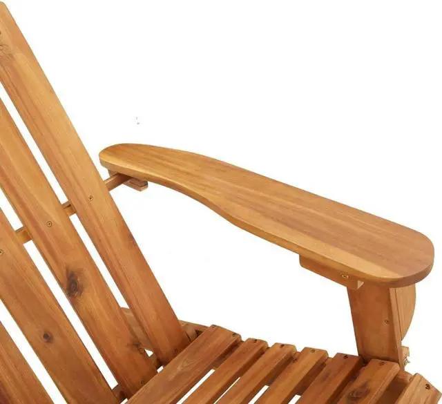 Alt view image 6 of 7 - vidaXL Adirondack Rocking Chair Porch Rocker with High Back Solid Wood Acacia