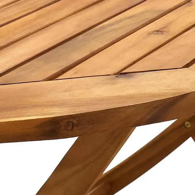 Alt view image 4 of 5 - vidaXL Folding Patio Table Outdoor Folding Garden Table Solid Wood Acacia