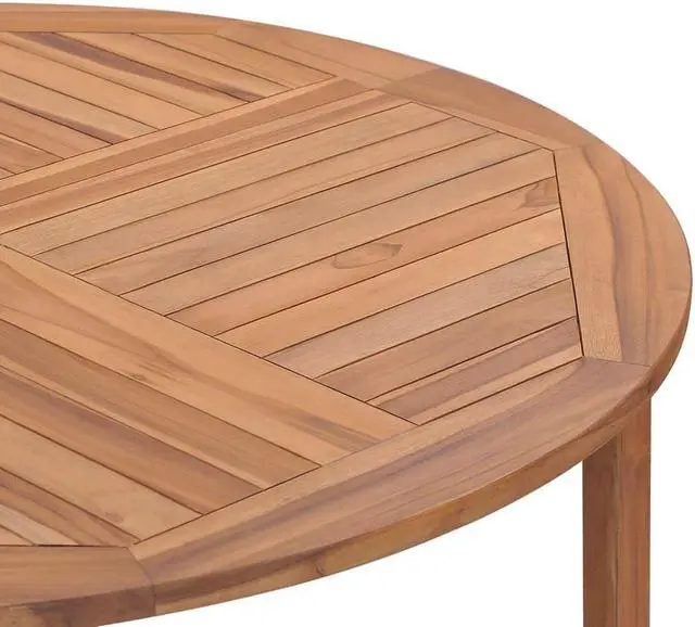 Alt view image 8 of 8 - vidaXL Patio Dining Table 43.3"x29.5" Solid Wood Teak