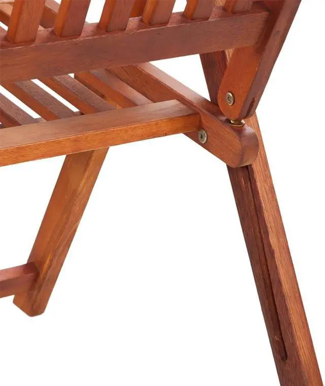 Alt view image 11 of 14 - vidaXL Folding Garden Chairs 2 pcs Solid Acacia Wood Brown