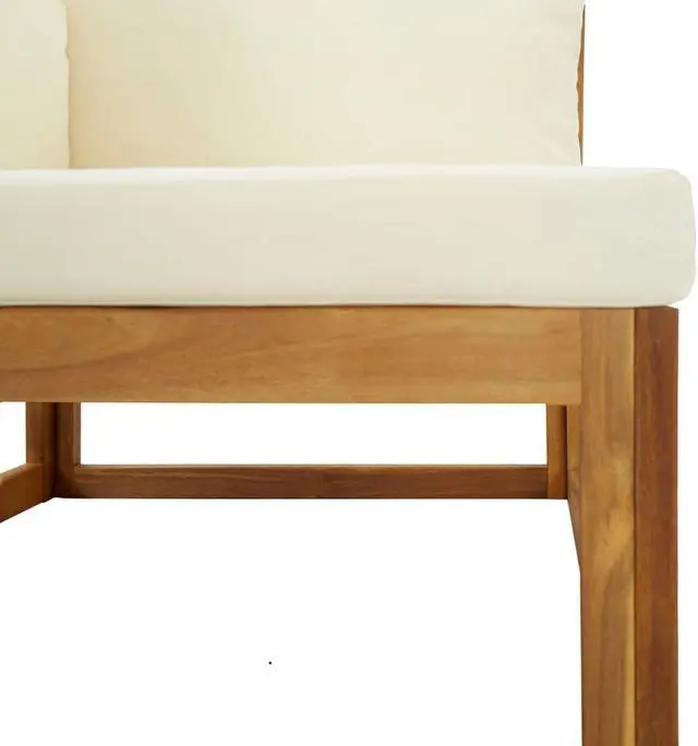 Alt view image 12 of 12 - vidaXL Sectional Corner Sofas 2 pcs with Cushions Cream White