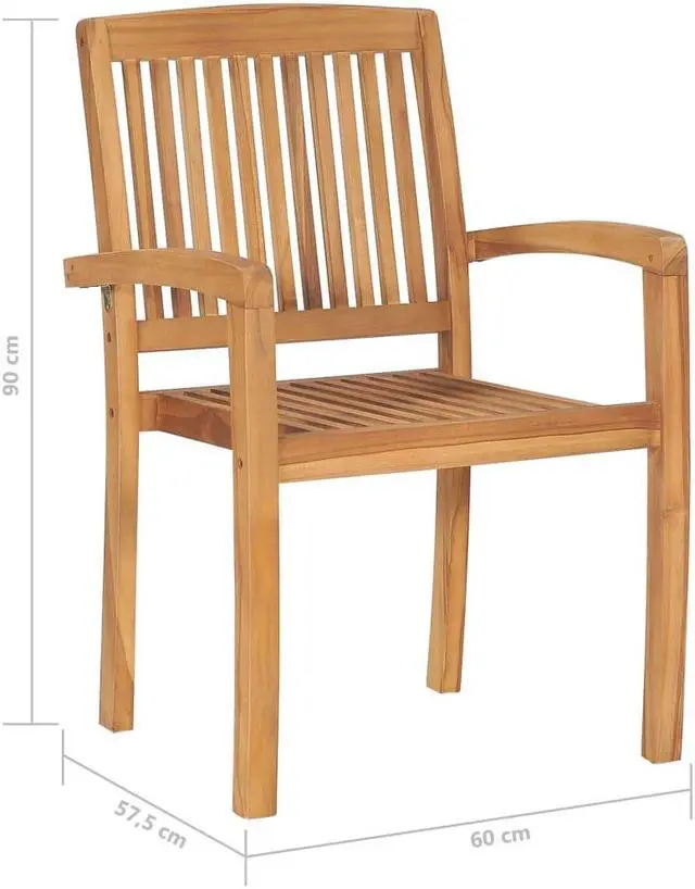 Alt view image 3 of 7 - vidaXL 2x Solid Teak Wood Patio Chairs with Light Blue Cushions Dining Chair