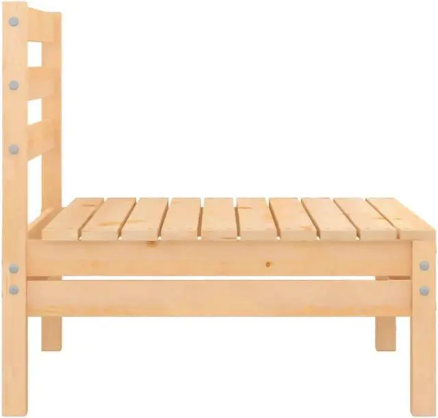 Alt view image 16 of 16 - vidaXL 3 Piece Patio Lounge Set Solid Pinewood