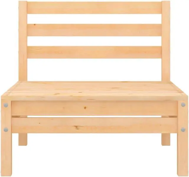 Alt view image 15 of 16 - vidaXL 3 Piece Patio Lounge Set Solid Pinewood