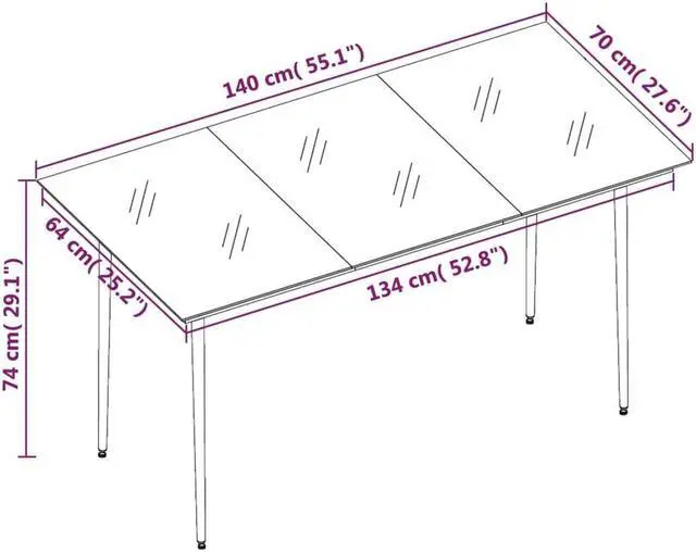 Alt view image 6 of 6 - vidaXL Patio Dining Set 5 Piece with Cushions Poly Rattan and Glass Chair