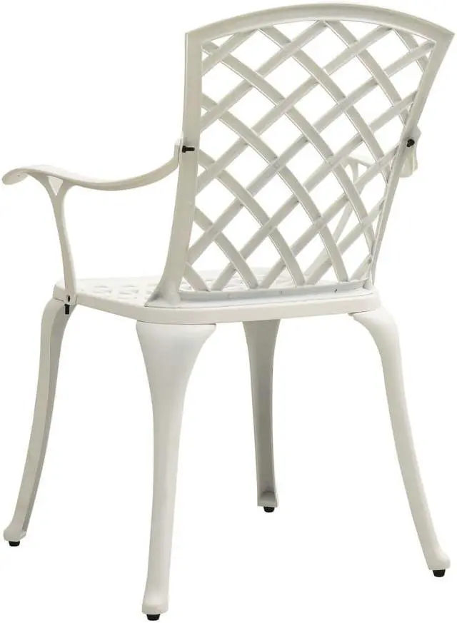 Alt view image 13 of 15 - vidaXL Garden Chairs 2 pcs Cast Aluminum White