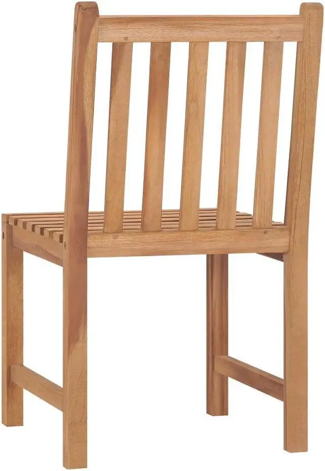 Alt view image 11 of 19 - vidaXL Garden Chairs 2 pcs Solid Teak Wood
