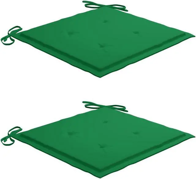 Alt view image 4 of 7 - vidaXL 2x Solid Teak Wood Patio Chairs with Cushions Garden Lounge Seating