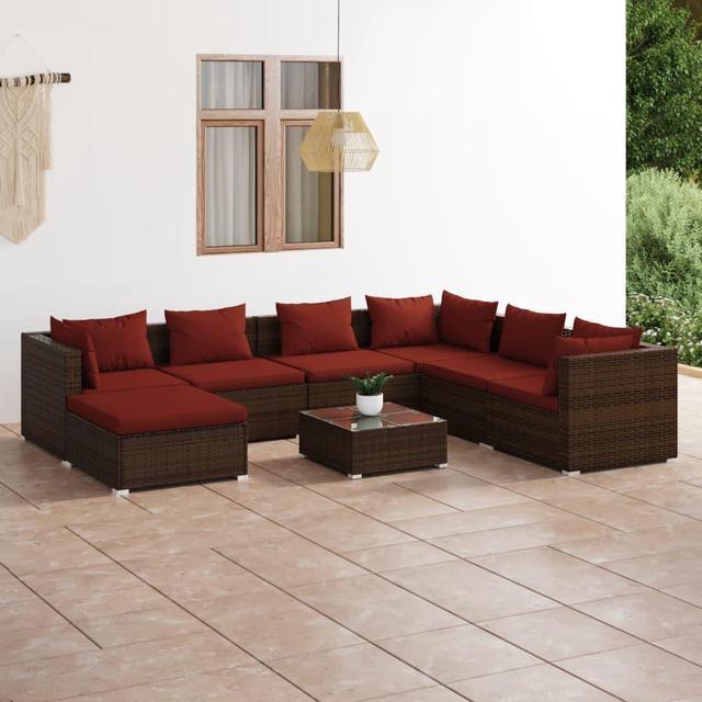 vidaXL Sectional Sofa Couch with Pillows and Cushions for Living Room Fabric