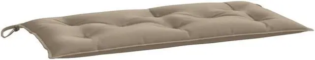 Alt view image 13 of 13 - vidaXL Bench Cushion Outdoor Water Repellent Bench Cushion Taupe Oxford Fabric