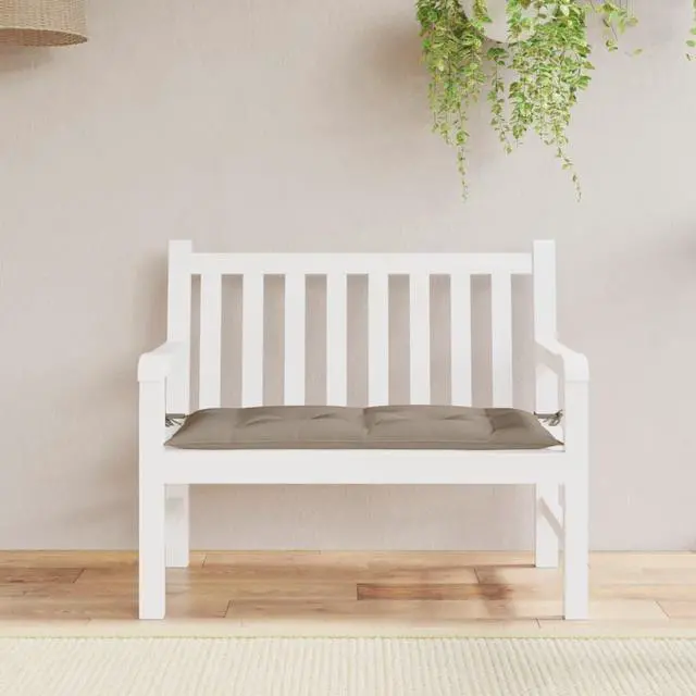 Alt view image 12 of 13 - vidaXL Bench Cushion Outdoor Water Repellent Bench Cushion Taupe Oxford Fabric