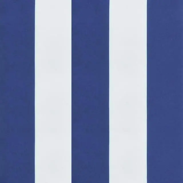 Alt view image 4 of 5 - vidaXL Bench Cushion Water Repellent Seat Pad Blue&White Stripe Oxford Fabric