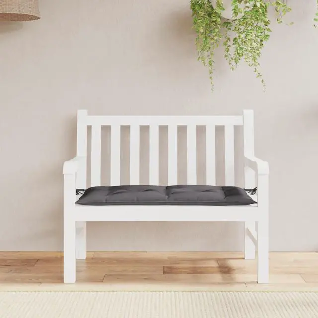 Alt view image 12 of 13 - vidaXL Bench Cushion Water Repellent Seat Cushion Anthracite Oxford Fabric
