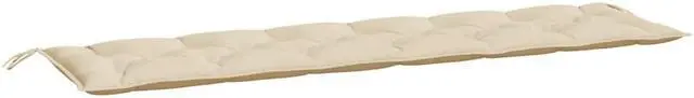 Alt view image 15 of 17 - vidaXL Bench Cushion Outdoor Water Repellent Bench Cushion Beige Oxford Fabric