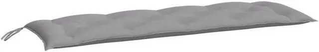 Alt view image 10 of 10 - vidaXL Bench Cushion Outdoor Water Repellent Seat Cushion Gray Oxford Fabric