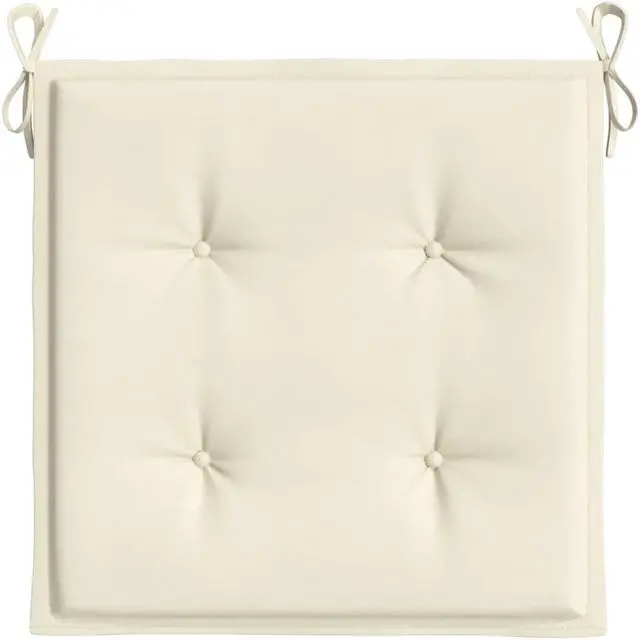 Alt view image 17 of 17 - vidaXL Garden Chair Cushions 4 pcs Cream 40x40x4 cm Oxford Fabric