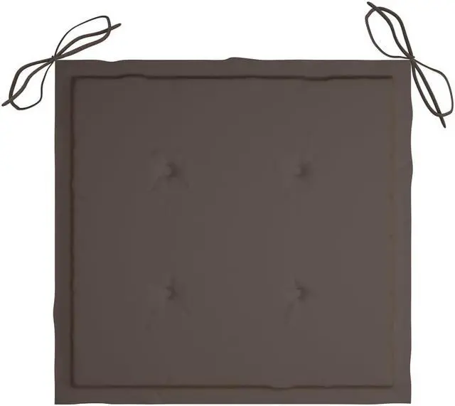Alt view image 15 of 16 - vidaXL Garden Chair Cushions 4 pcs Taupe 40x40x4 cm Oxford Fabric