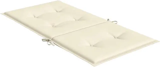 Alt view image 16 of 16 - vidaXL Chair Cushion 4 Pcs Outdoor Patio Chair Cushion Pad Cream Oxford Fabric