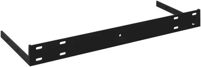 Alt view image 10 of 11 - vidaXL Floating Wall Shelf Black 31.5"x9.3"x1.5" MDF
