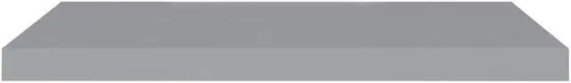 Alt view image 8 of 11 - vidaXL Floating Wall Shelf Gray 31.5"x9.3"x1.5" MDF