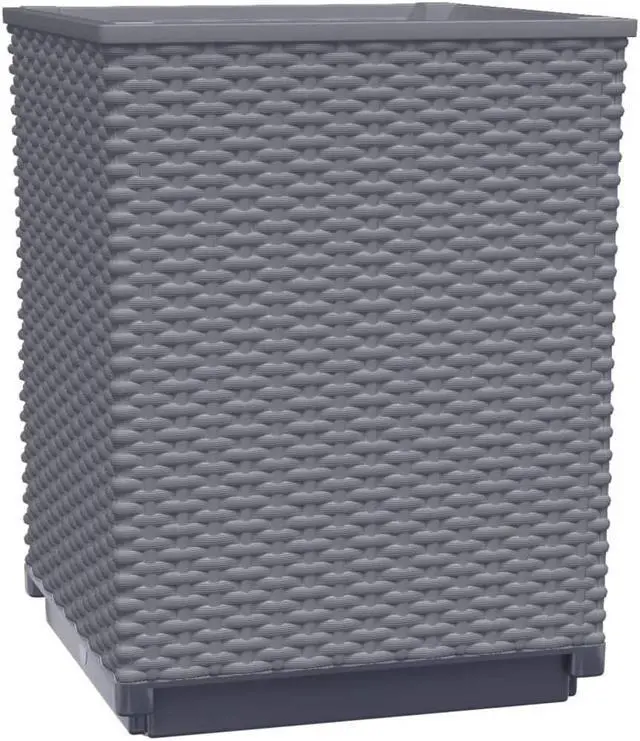 Alt view image 3 of 6 - vidaXL Planter Set of 2 Blue Grey Polypropylene Medium