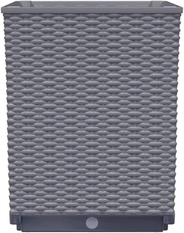 Alt view image 5 of 6 - vidaXL Planter Set of 2 Blue Grey Polypropylene Medium