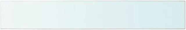 Alt view image 6 of 6 - vidaXL Shelf Panel Glass Clear 39.4"x5.9" Glass Sheet Plate Display Shelving