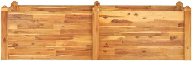 Alt view image 3 of 5 - vidaXL Garden Raised Bed Stackable Outdoor Patio Planter Pot Solid Wood Acacia