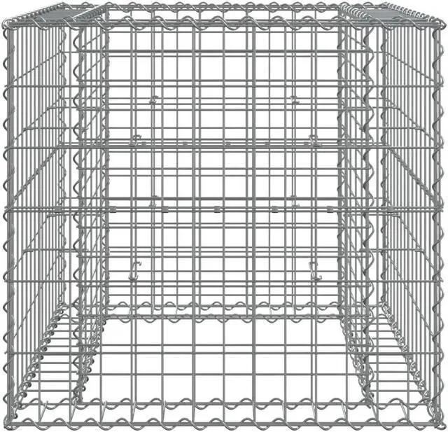 Alt view image 3 of 7 - vidaXL Garden Planter Set of 2 Anthracite Galvanized Steel Large