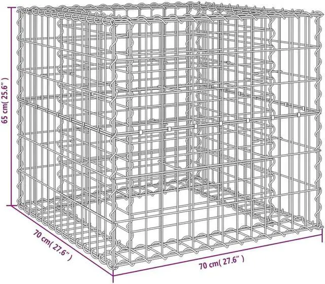 Alt view image 6 of 7 - vidaXL Garden Planter Set of 2 Anthracite Galvanized Steel Large