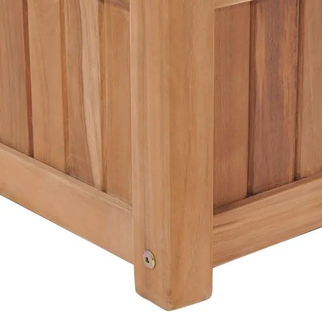 Alt view image 4 of 5 - vidaXL Garden Raised Bed Outdoor Planter Box for Vegetable Solid Wood Teak