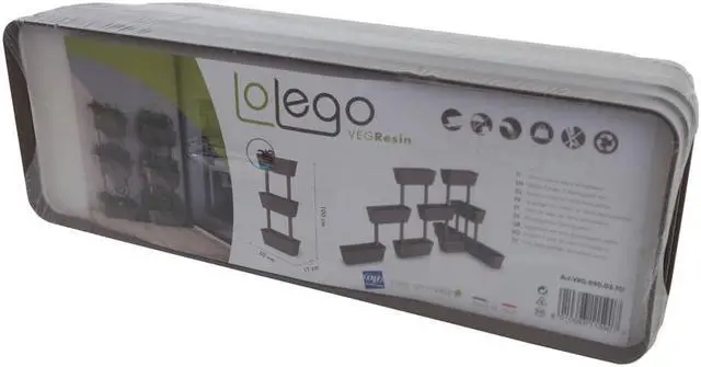 Alt view image 5 of 6 - vidaXL Flower Box 6 Pcs Vertical Garden Planter Box for Growing Vegetables Taupe