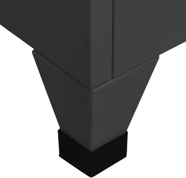 Alt view image 13 of 14 - vidaXL Locker Cabinet Anthracite 15"x17.7"x70.9" Steel