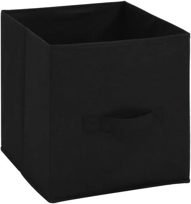 Alt view image 4 of 5 - vidaXL Storage Cabinet Storage Organizer Unit with 4 Fabric Baskets Black Steel